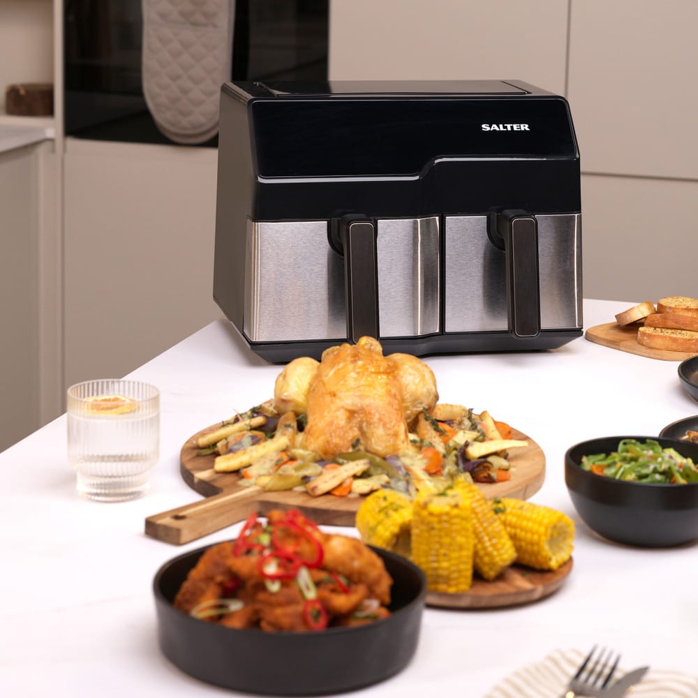 air-fryer-salter-dual-sector-ek4729-9-litres-inox-2