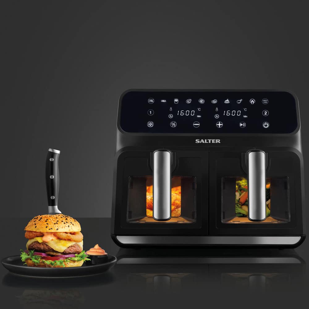 air-fryer-salter-dual-view-pro-and-thermometer-set-combo-8720A-7-6-litres-noir-2