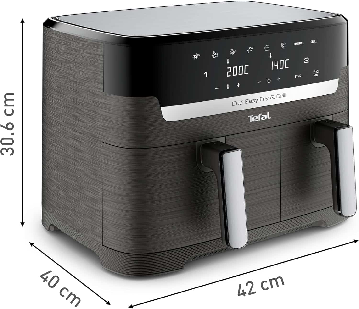 air-fryer-tefal-ey905b10-easy-fry-grill-dual-xxl-8-3-litres-noir-2