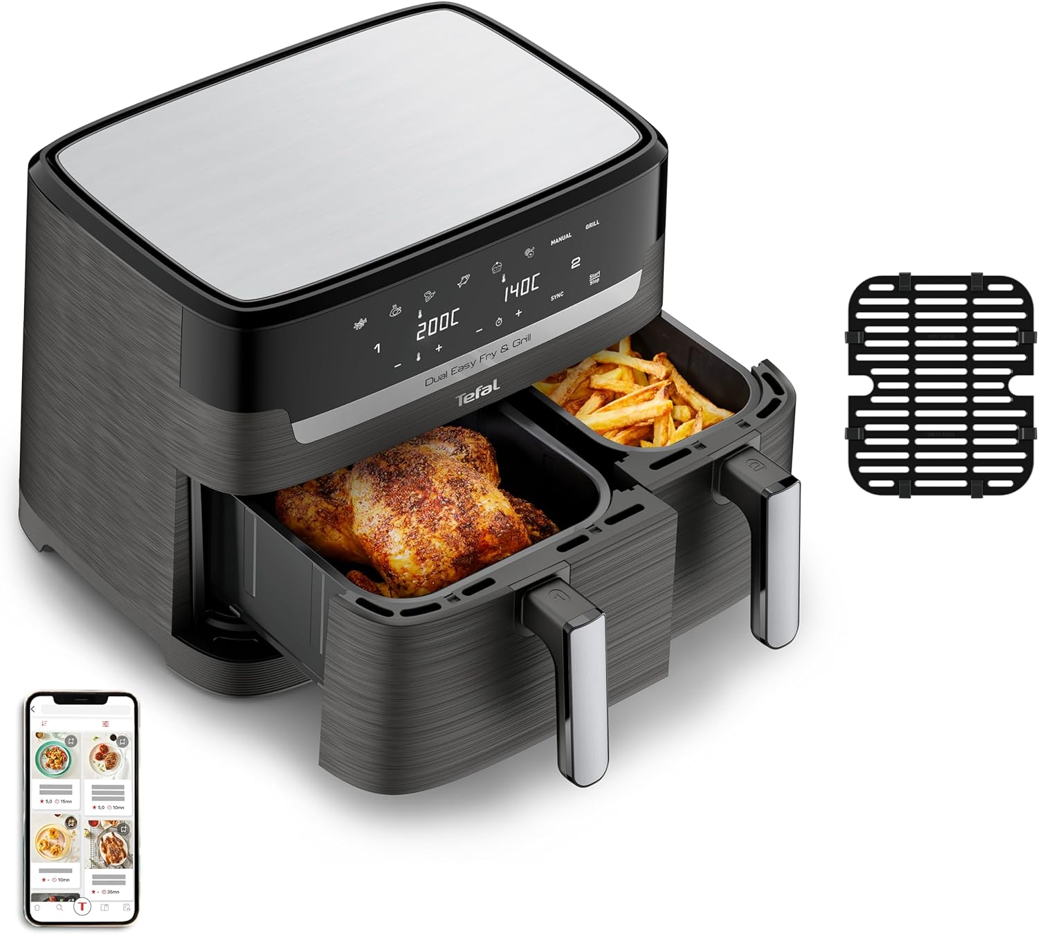 air-fryer-tefal-ey905b10-easy-fry-grill-dual-xxl-8-3-litres-noir-3