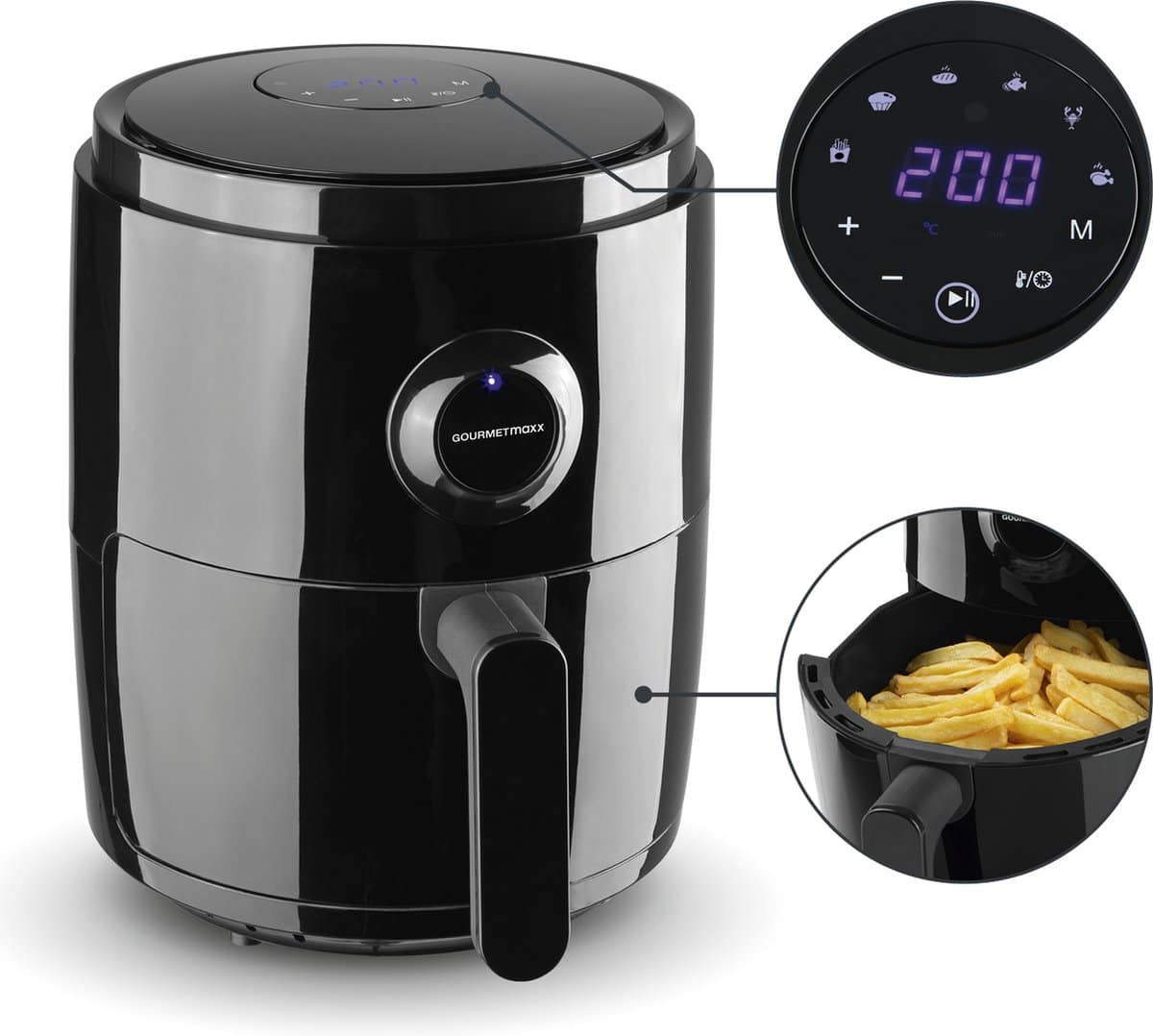 GourmetMaxx Heißluft-Fritteuse Digital 3l - Image 2