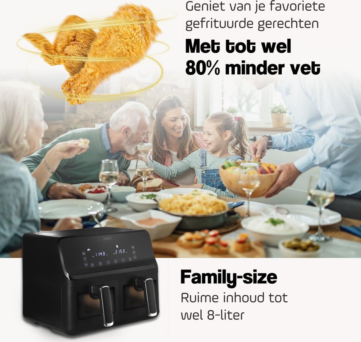 Lauben Dual XL Fry 8L - Image 4
