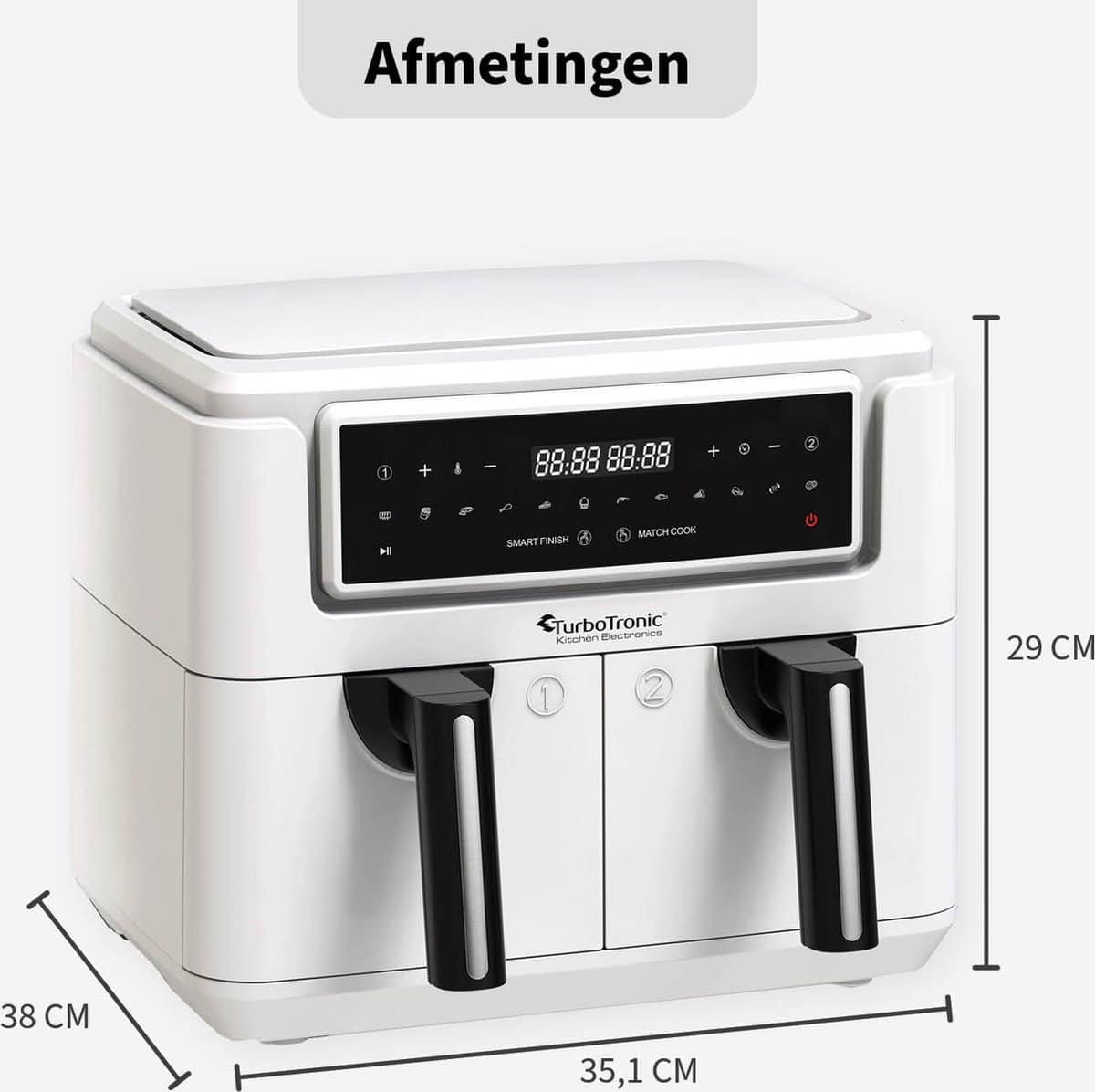 TurboTronic AF118 7.6L Blanc - Image 3