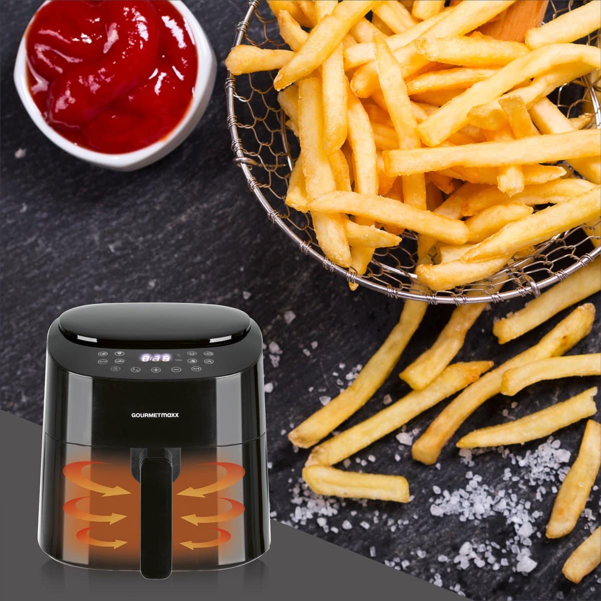 Gourmetmaxx Heißluft-Fritteuse Digital 4.5L - Image 4