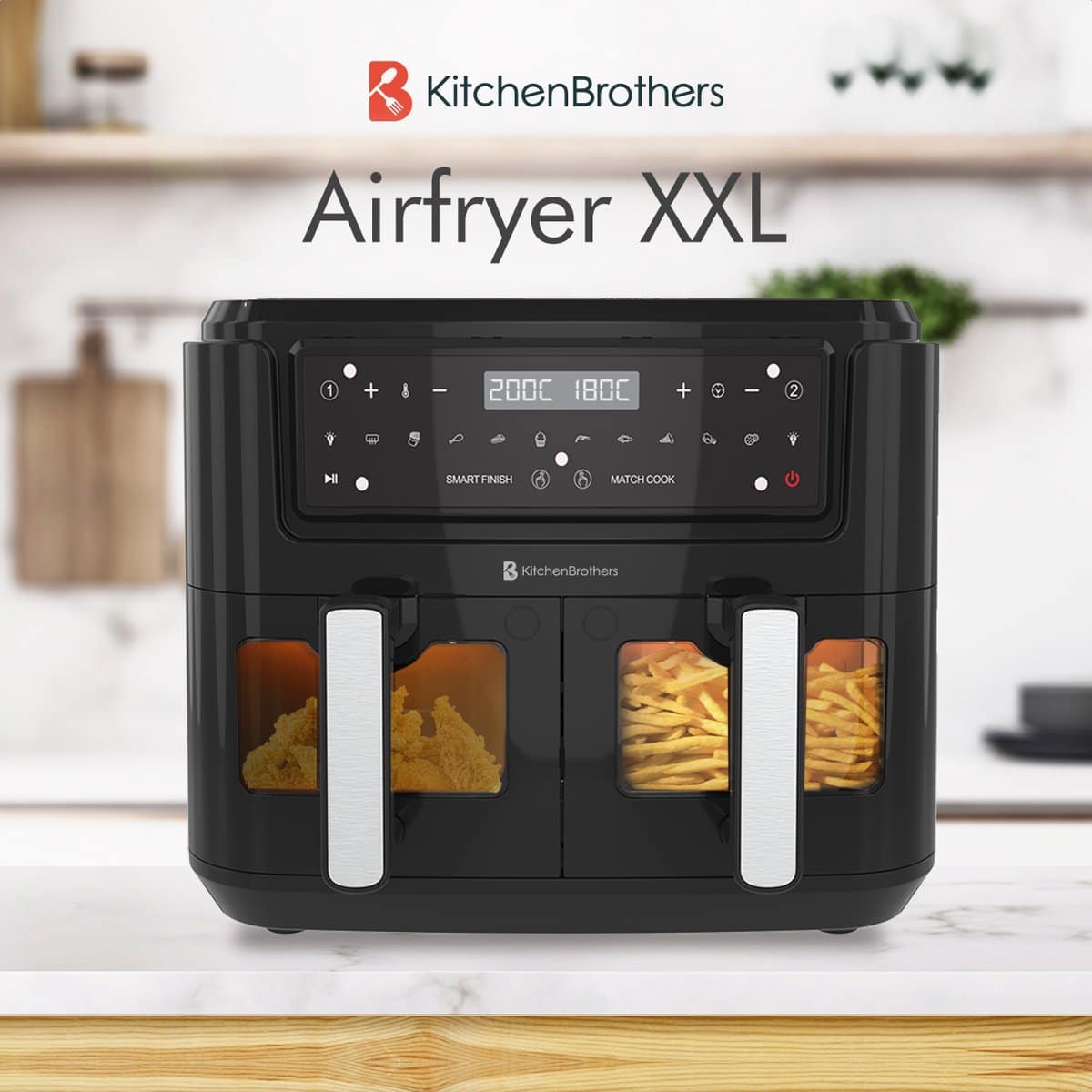 KitchenBrothers KB Double Fry 9L - Image 3