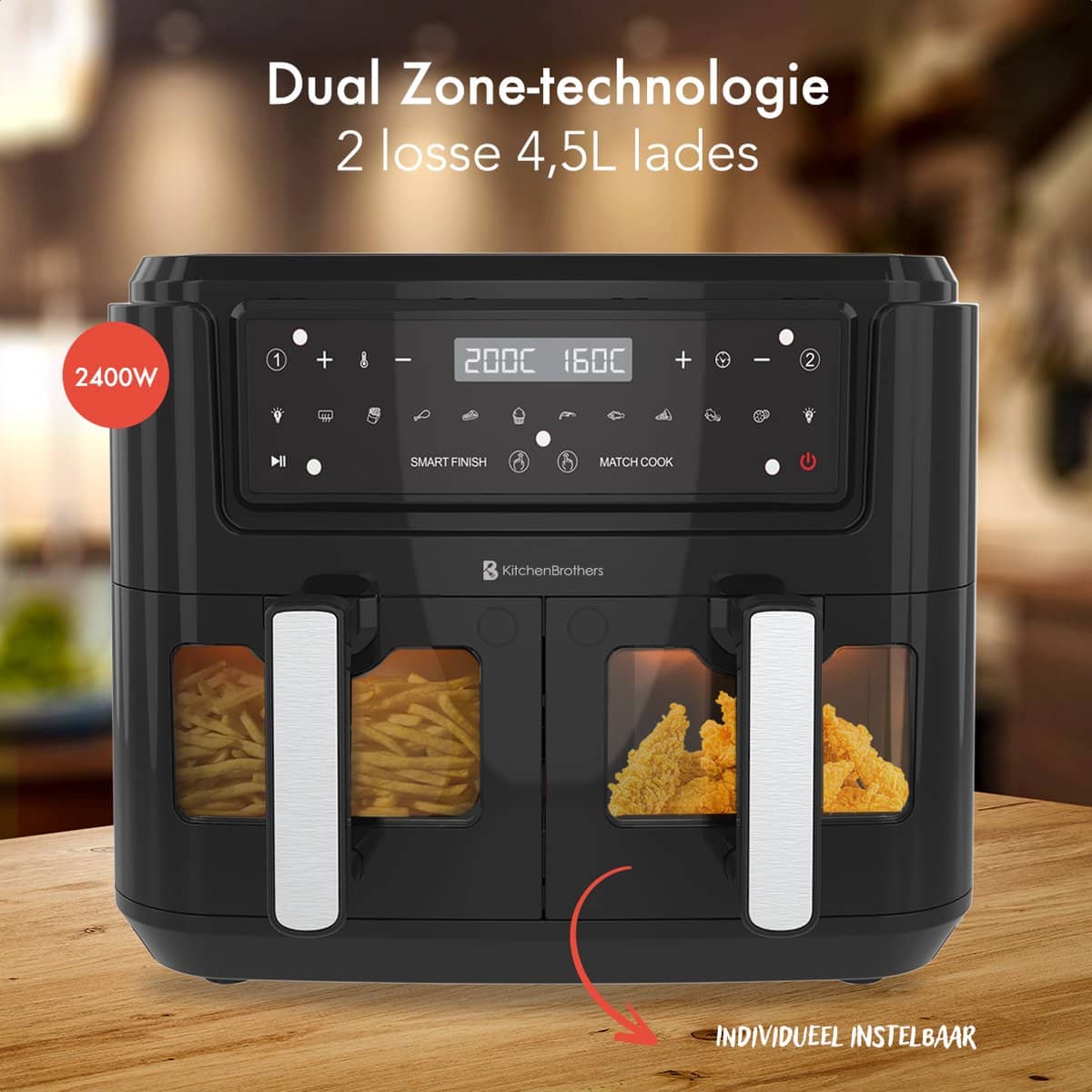 KitchenBrothers KB Double Fry 9L - Image 4