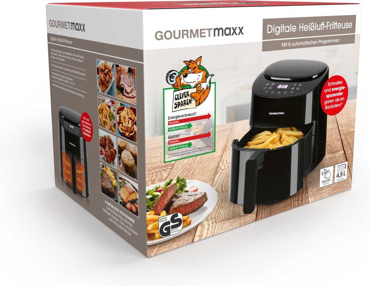 Gourmetmaxx Heißluft-Fritteuse Digital 4.5L - Image 3