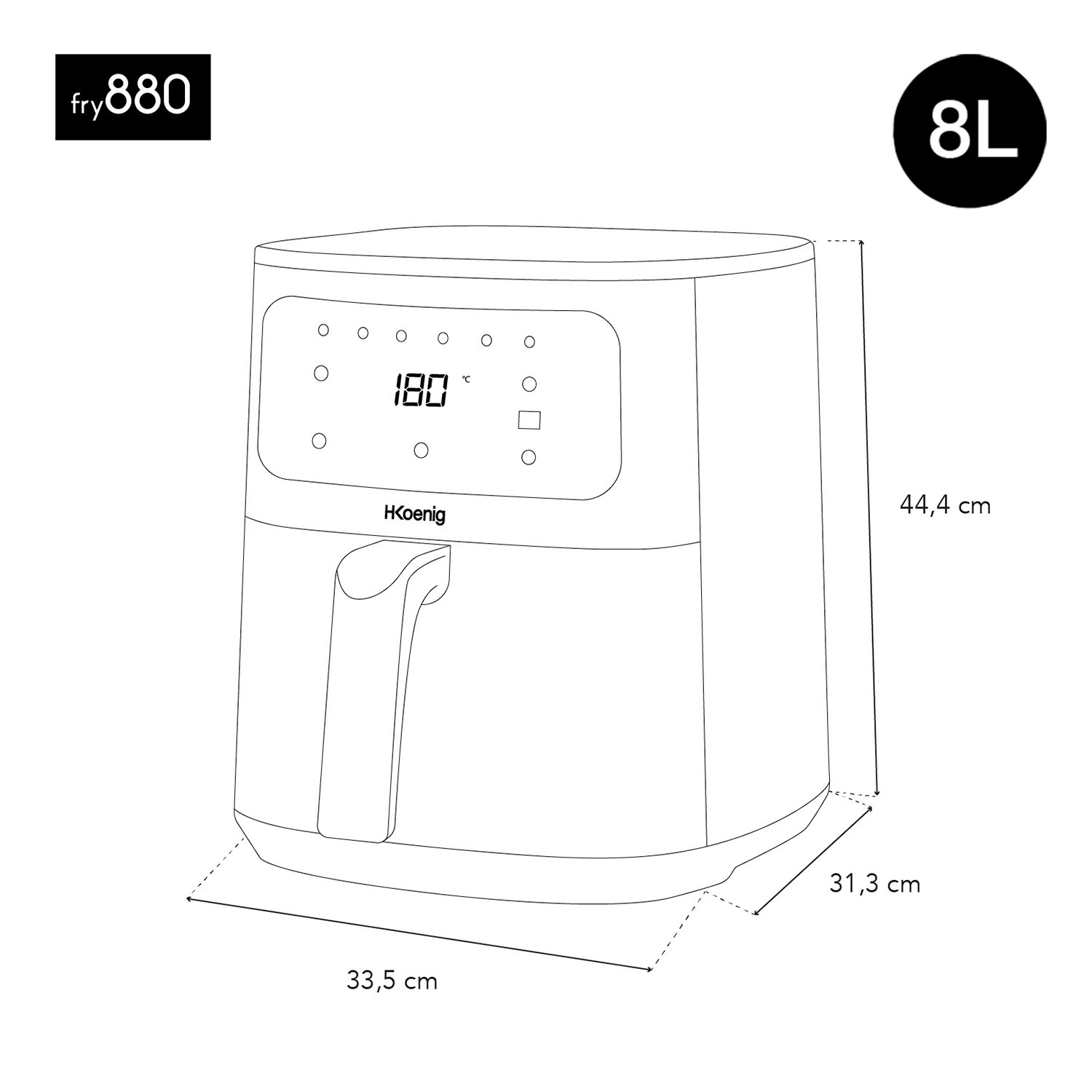 H.Koenig Fry880 8L - Image 3