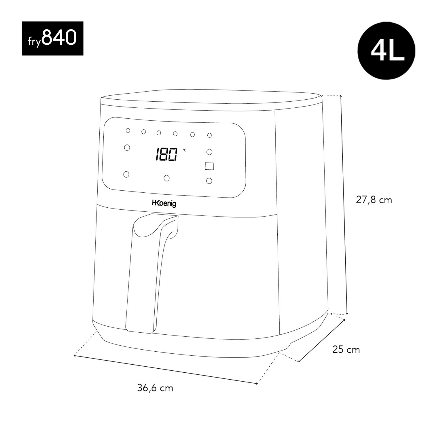 H.Koenig Fry840 4L - Image 3
