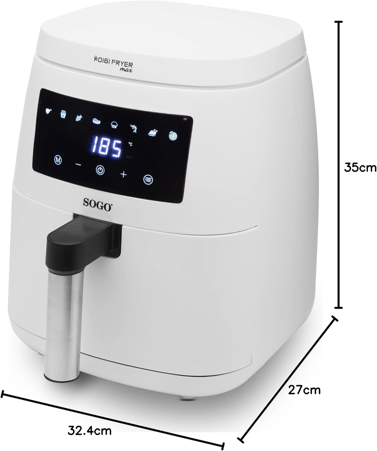 Sogo digi fryer max blanc 4.5L - Image 3