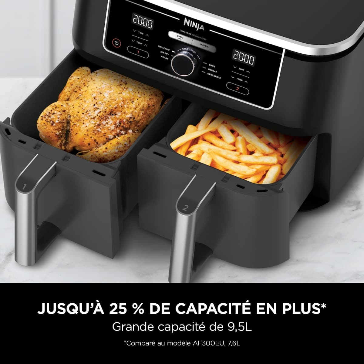 air-fryer-ninja-foodi-max-dual-zone-af400uk-9-5-litres-noir-3